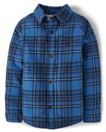 The Children's Place Boys' Sherpa Lined Shirt Jack