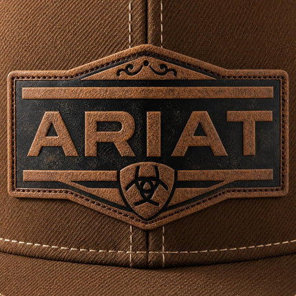 ARIAT Men's Vintage Logo Cap, Brown, Brown, One Size