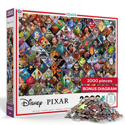 Ceaco Puzzle Disney Pixar Clips 2000pcs New 3502-4