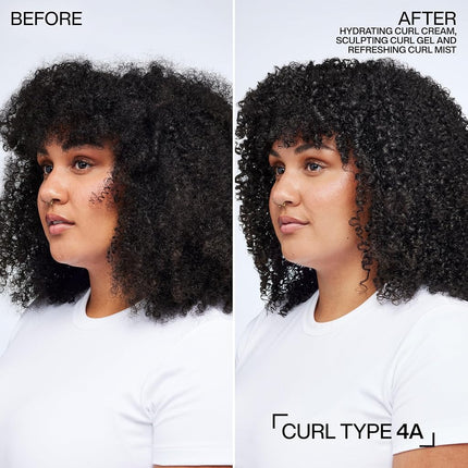 REDKEN Hydrating Curl Cream - 72-Hour Curl Definition, Heat Protection up to 450°F, Silicone-Free & Paraben-Free