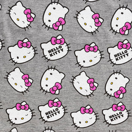 Hello Kitty Sanrio Girls 4 Pack Short Sleeve T-Shirt for Little and Big Kids, Multicolor, 7