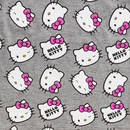 Hello Kitty Sanrio Girls 4 Pack Short Sleeve T-Shirt for Little and Big Kids, Multicolor, 7
