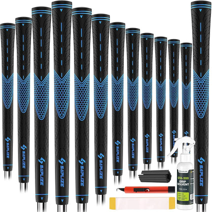 SAPLIZE Classic Rubber Golf Grips 13 Pack, High Fe