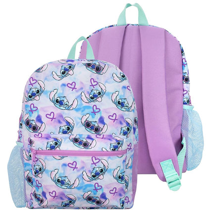 Disney Stitch School Bag Set 3 Piece | Lilo and Stitch Backpack With Pencil Case And Water Bottle | Girls Backpacks | Multicolour