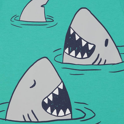 Lot de t-shirts à manches courtes à motif animal pour bébés et tout-petits garçons The Children's Place, motif Requin/Perroquet/Alligator/Tigre, 4T