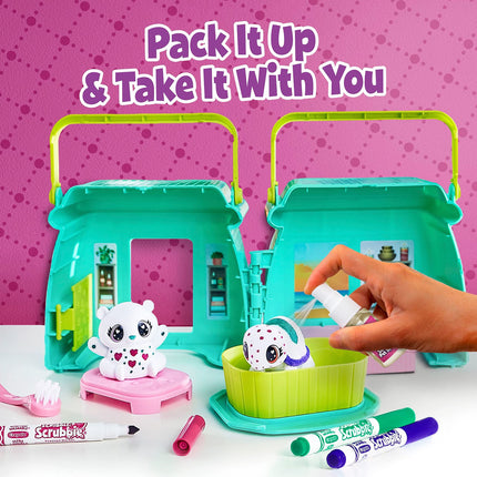 CRAYOLA Scribble Scrubbie Pets Scented Spa, Features Scented Markers