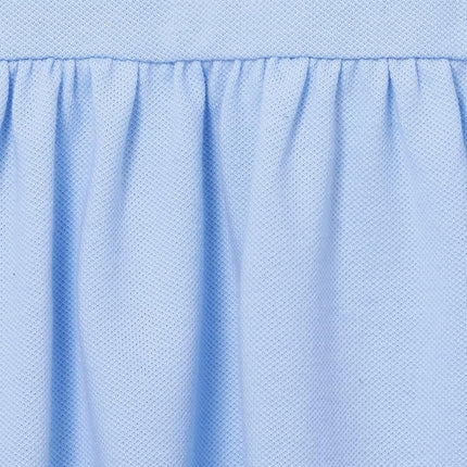 The Children's Place Baby Girls and Toddler Short Sleeve Picque Polo Dress, Blue, 4T