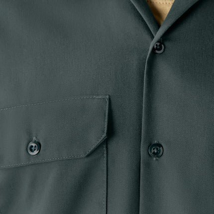 Dickies Men's Short Sleeve Work Shirt, Hunter Green, XX-Large