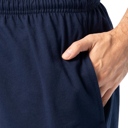 Fruit of the Loom Men's Eversoft Cotton Shorts with Pockets (S-4XL), 2 Pack - Navy, 3X-Large