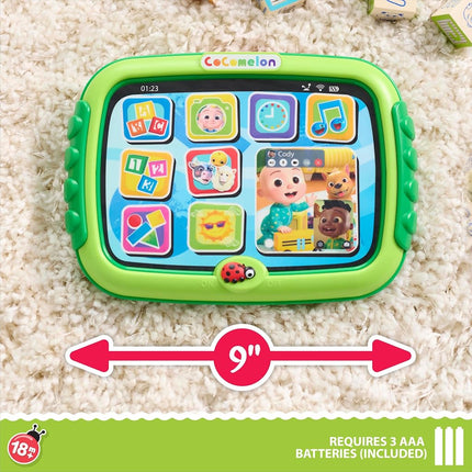 CoComelon Learning Tablet, 60+ Learning Phrases, Sing-Along to the �The Alphabet Song", Kids Toys for Ages 18 Month by Just Play