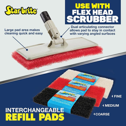 Star brite Flexible Head Scrubber Replacement (Coarse)