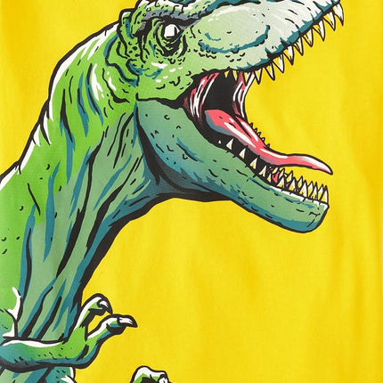 The Children's Place Boys' Dino Short Sleeve Graphic T-Shirts, Multipack, Positive Vibes/Dino/Alligator, X-Large