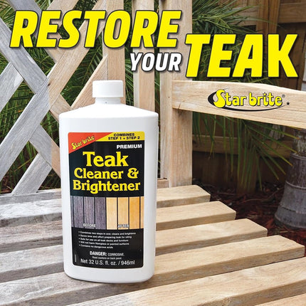 STAR BRITE One Step Teak Cleaner & Brightener - 32 OZ (094932), White