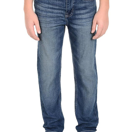 Calvin Klein Boys Skinny Jeans, Super Soft Stretch Denim, Slim Fit, 5 Pockets & Zipper Closure, Authentic, 14, Authentic, Medium