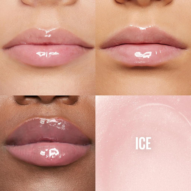 Maybelline New York Maybelline Lifter Gloss Lip Gloss Makeup With Hyaluronic Acid, Hydrating, High Shine, Hydrated Lips, Fuller-Looking Lips, 002 ICE, 0.18 Fl Oz