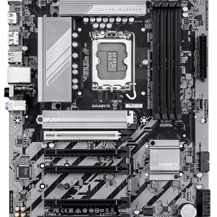 Placa base GIGABYTE B860 DS3H WIFI6E - CPU Intel Core Ultra Series, VRM de 8+1+2+2 fases, DDR5 de hasta 9066 MHz, 1xPCIe 5.0 + 1xPCIe 4.0 M.2, LAN de 2.5 GbE, WiFi 6E, USB 3.2 Gen 2x2