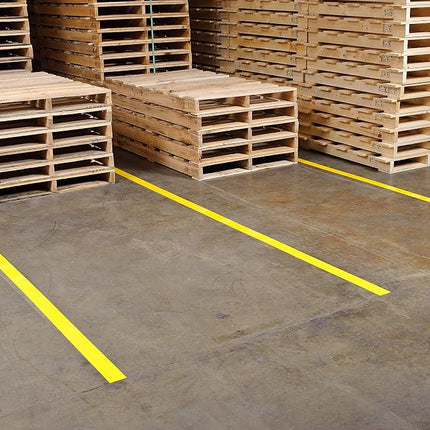 Toughstripe Solid Color Ribbon, 101.60mm x 30.48m, Yellow