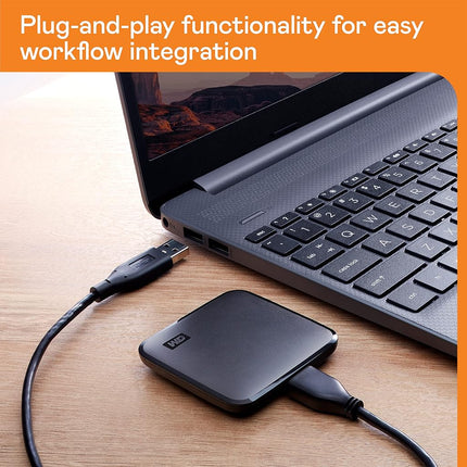 WD 2TB Elements SE SSD Portable SSD USB 3.0 up to 400 MB/s 2-meters drop resistance