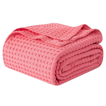 Elegant Comfort Premium 100% Cotton Waffle Blanket