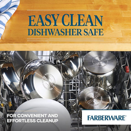 Farberware Classic Stainless Steel 3-Quart Covered Saucepan