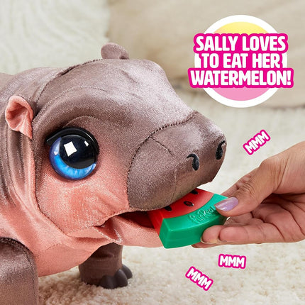 Just Play furReal Sally The Silly Hippo, 23 cm Interactive Plush, Toy for Girls, Boys, Kids, Ages 4 and Up