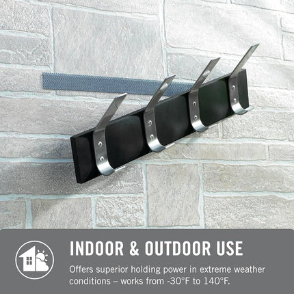 VELCRO Brand Extreme Outdoor Double Sided Tape | Holds up to 15 lbs on Brick or Other Rough Surfaces | UV & Weather Resistant | Heavy Duty 14ft Roll