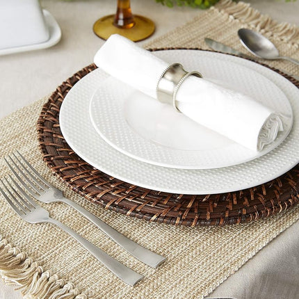 DII Tabletop Collection, Cotton, Taupe, Placemat Set, 13x19
