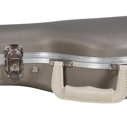 Crossrock Ukulele Hard Case, fits Baritone Ukulele, Super Lightweight ABS Molded, in Champagne (CRA860BUCH)
