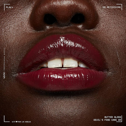 NYX Professional Makeup Butter Gloss, Lip Gloss, Shade: Devils Food Cake