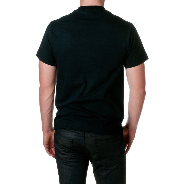 T-shirt ras du cou Fruit of The Loom HD Coton à manches courtes pour homme, M, noir