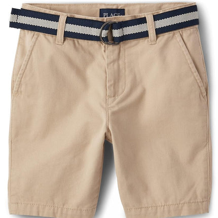 Shorts chino ceinturés The Children's Place pour garçons, couleur Toast, taille 8