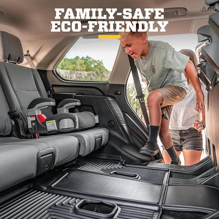 Husky Liners - Weatherbeater | Compatible con Ram 1500 Quad Cab 2002-2008; Ram 2500/3500 Quad 2003-2009 - Revestimiento delantero y segunda fila - Negro, 3 pzas. | 98031