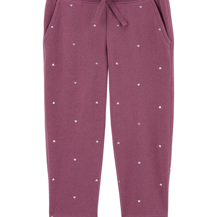 OshKosh B'Gosh Baby Girls Fleece Pull-On Pants, Gr