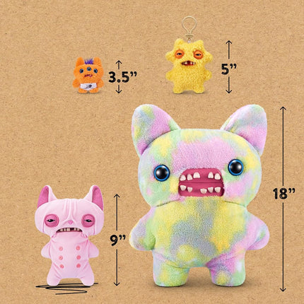 Fuggler Alley Cats 9-Inch Plush Toy (Wrinkle Mcstinkles) by ZURU – Funny Ugly Monster Stuffed Animal with Human-Like Teeth, Collectible Plush for Kids, Tweens, Teens, Adults & Cat-Loving Weirdos