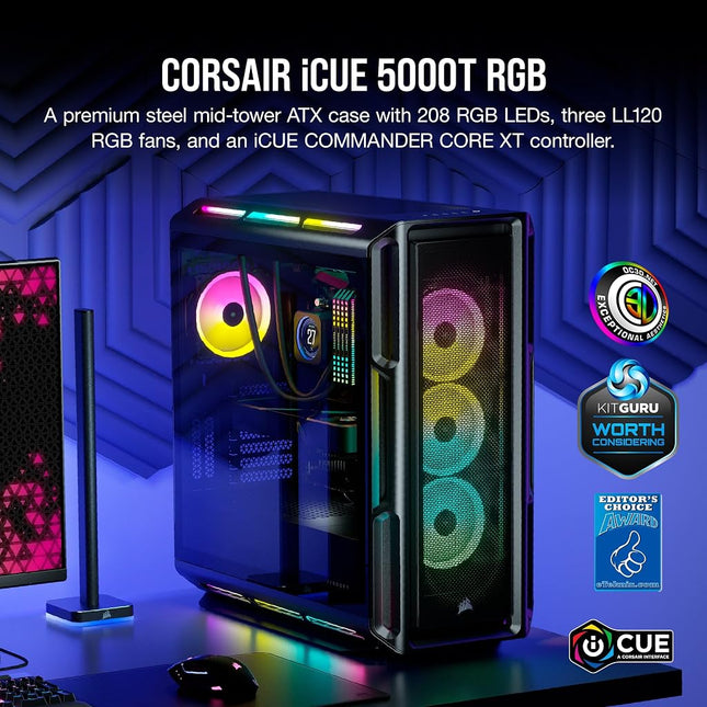 Amazon Corsair iCUE 5000T RGB, Black