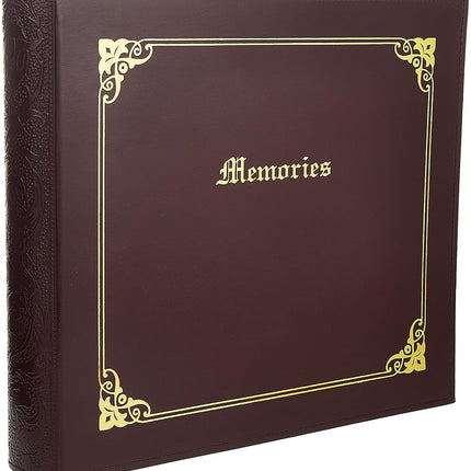 12x12 Memories 3-Ring Binder Scrapbook, Burgundy