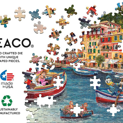 Ceaco - Thomas Kinkade - Disney - Mickey & Minnie in Italy - 1000 Piece Jigsaw Puzzle