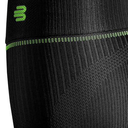 Bauerfeind Sports Compression Lower Leg Calf Sleeves (1 Pair) - Gradient Compression for Improved Blood Circulation in Legs - Air Knit Fabric Breathable, Durable, Washable (Black, Small, Long)