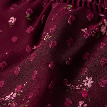 Gymboree Girls' and Toddler Ruffle Skirtss, Floral Maroon, 4T