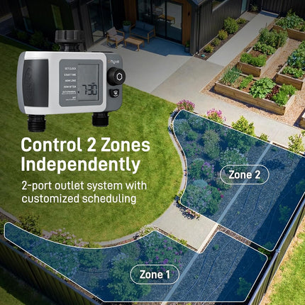 Orbit Sprinkler, Gray, Add-on 2 Outlet Timer