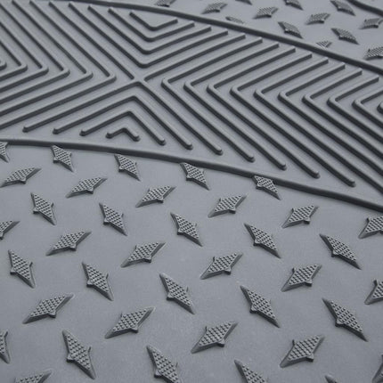 FH Group F11307GRAY-3ROW Gray- 3 Row F11307GRAY Trim to Fit Weather SUV Floor Mats