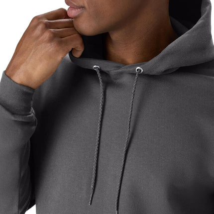 Hanes Men's Sweatshirt, EcoSmart Fleece Hoodie, Cotton-Blend Fleece Hooded Sweatshirt, Plush Fleece Pullover Hoodie, Smoke Gray, XX-Large