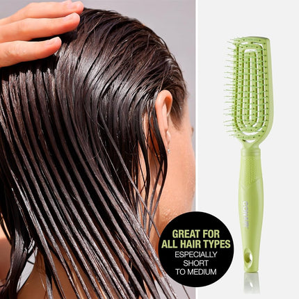 Conair Scalp Care Detangling Hairbrush - Hair Brush - Curly Hair Brush - Wet Brush - Detangling Hair Brush - Scalp Massager - Flexi Head Slim Hairbrush