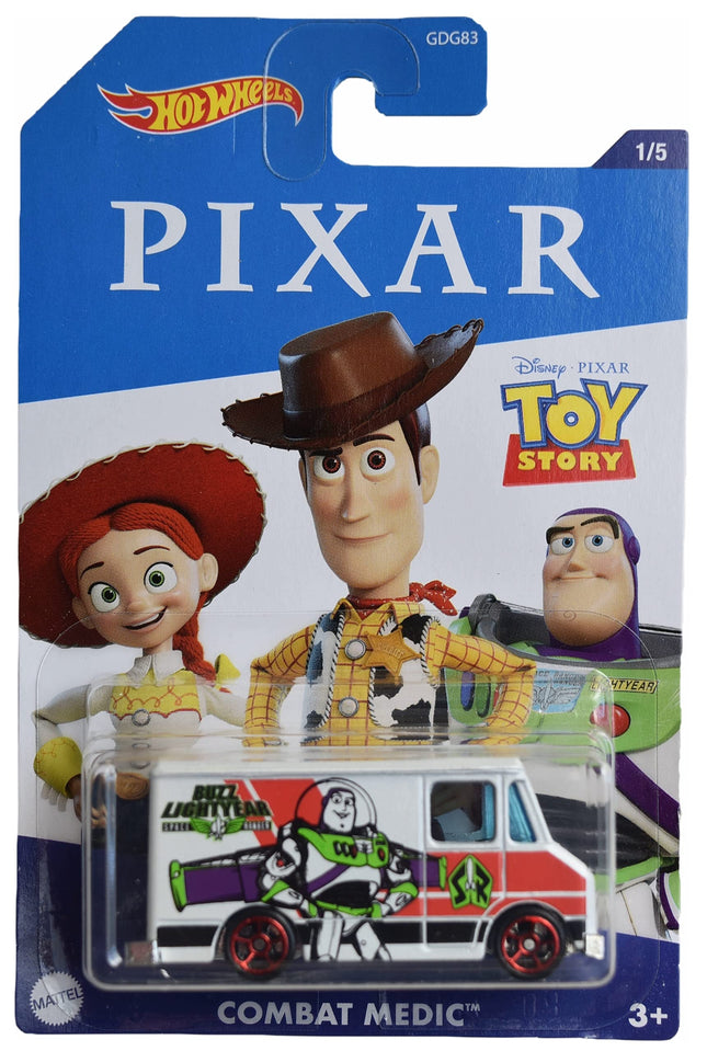 Hot Wheels Combat Medic, [White] Pixar Toy Story 1