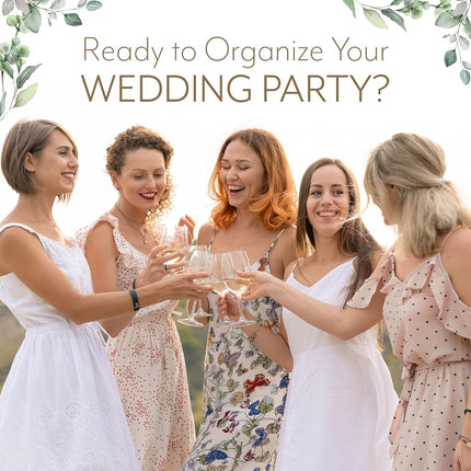 Your Perfect Day Wedding Planner Floral Gold - Undated Bridal Planning Diary Organizer - Hard Cover, Pockets & Online Support