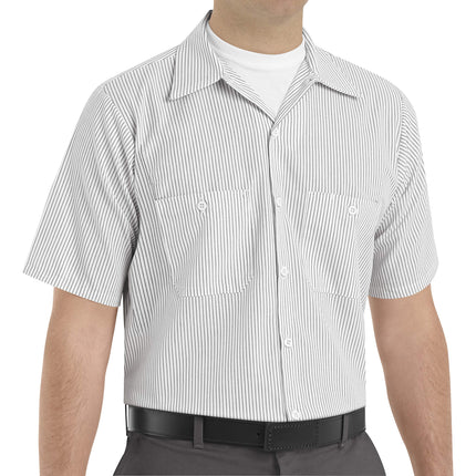 Red Kap® mens Industrial Stripe Work Shirt, Regula