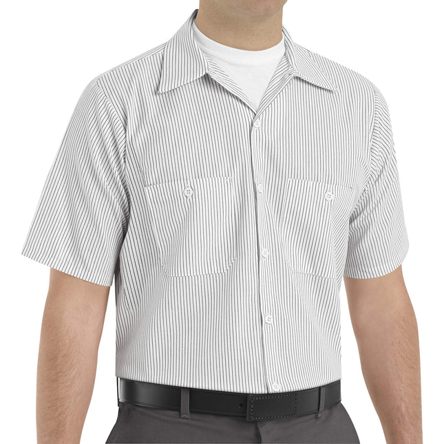 Red Kap® mens Industrial Stripe Work Shirt, Regula