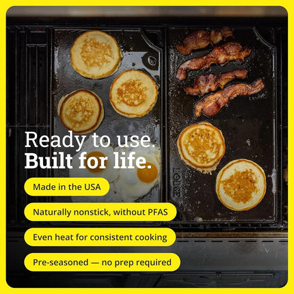 Lodge Rectangular Cast Iron Reversible Grill/Griddle