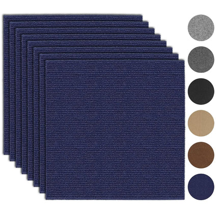 10Pcs Carpet Tiles Peel and Stick 12”x 12” Non-Sli