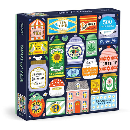 Galison Spot Of Tea – 500 Piece Jigsaw Puzzle Feat